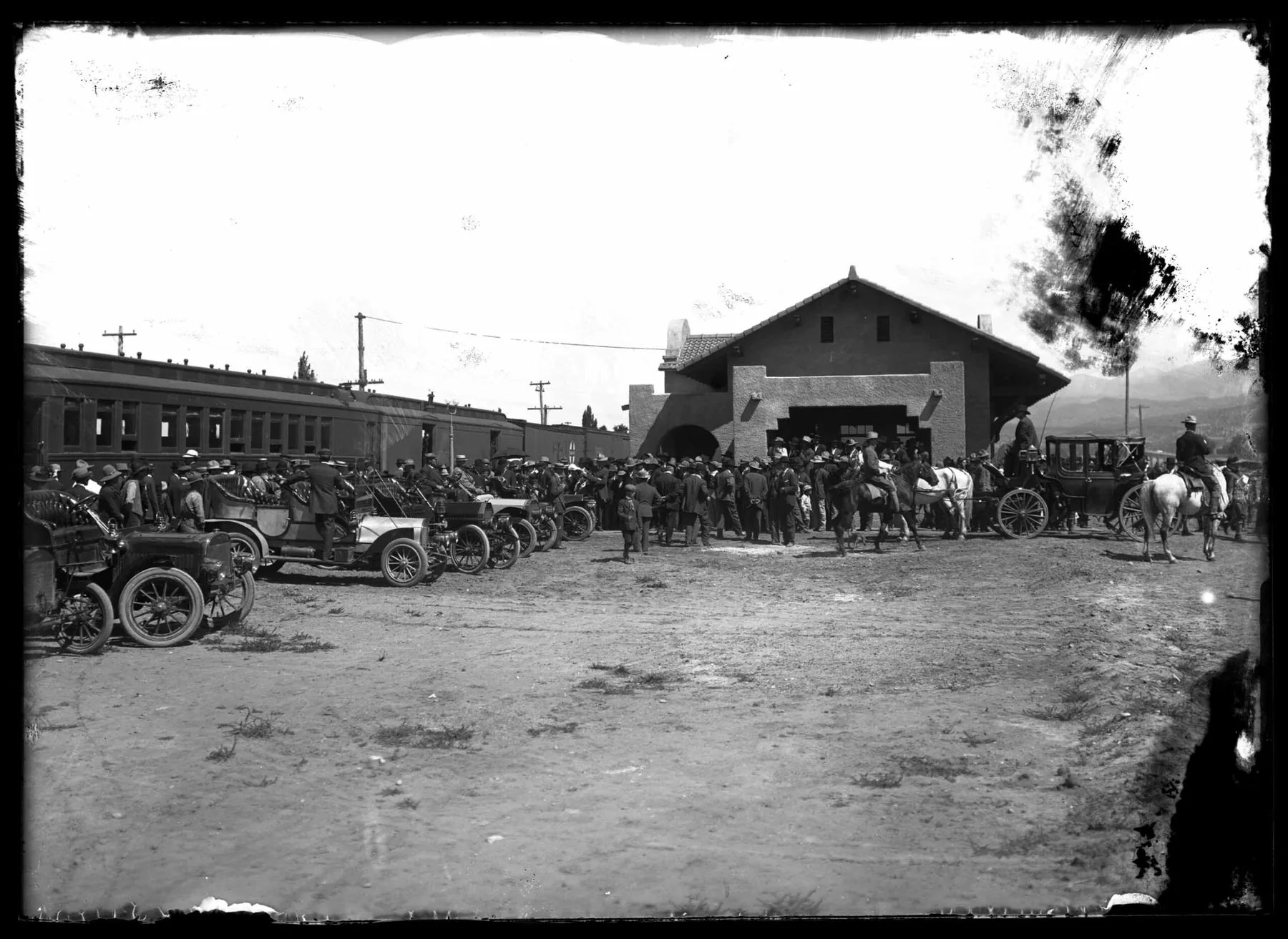 vintage photo of the railyard
